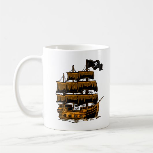 Pirate Ship Coffee Mug Koffiemok (Links)