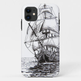 Pirate Ship Drawing design Case-Mate iPhone Case
