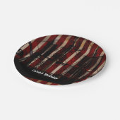 Pirate Ship Grunge Birthday Party Borden Papieren Bordje (Gekanteld)