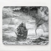 Pirate Ship in een Storm Muismat (Voorkant)