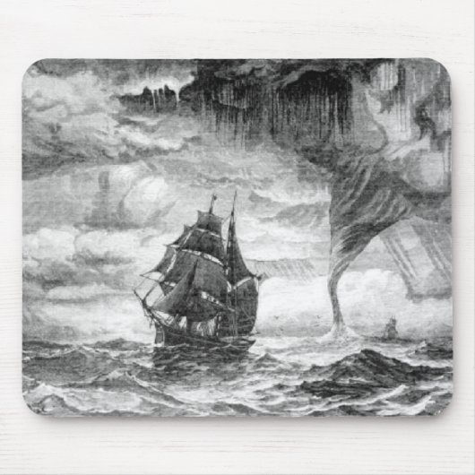 Pirate Ship in een Storm Muismat (Voorkant)