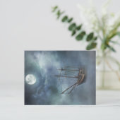 Pirate Ship in Fog Briefkaart (Staand voorkant)