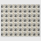 Pirate Ship in Ship's Wheel Cadeaupapier (Vlak)