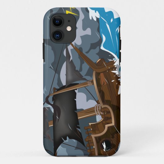 Pirate Ship in Storm Case-Mate iPhone Case (Achterkant)