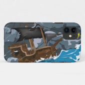 Pirate Ship in Storm Case-Mate iPhone Case (Achterkant (horizontaal))