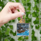 Pirate Ship in Storm Sleutelhanger (Hand)