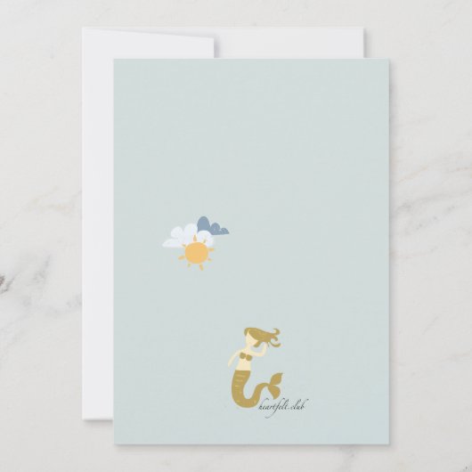 Pirate Ship Invitation Kaart (Achterkant)