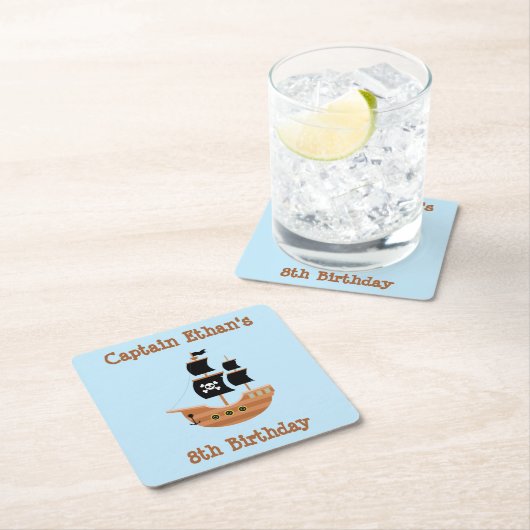 Pirate Ship Kartonnen Onderzetters (Insitu)