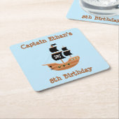 Pirate Ship Kartonnen Onderzetters (Schuin)