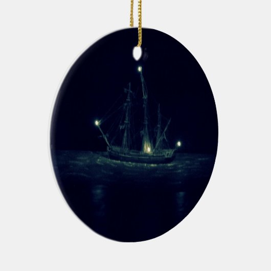 Pirate Ship Keramisch Ornament (Rechts)