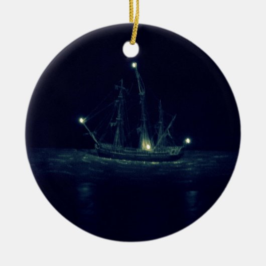 Pirate Ship Keramisch Ornament (Voorkant)