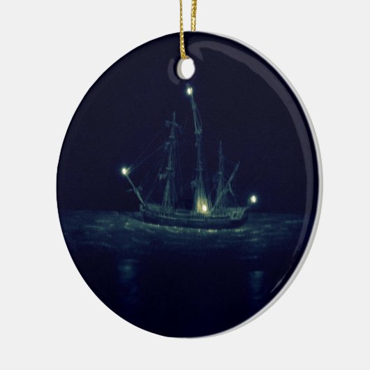 Pirate Ship Keramisch Ornament (Links)