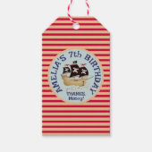 Pirate Ship Kids Birthday Party Cadeaulabel (Voorkant)