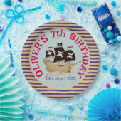 Pirate Ship Kids Birthday Party Papieren Bordje (Feest)