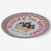 Pirate Ship Kids Birthday Party Papieren Bordje (Gekanteld)