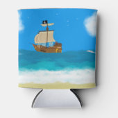 Pirate ship koelbox blikjeskoeler (Voorkant)