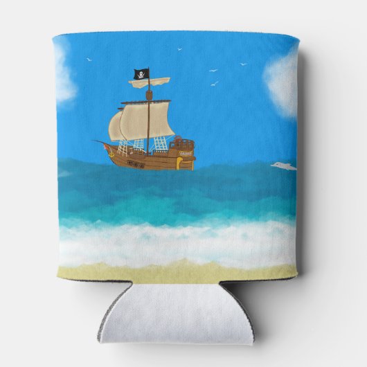 Pirate ship koelbox blikjeskoeler (Achterkant)