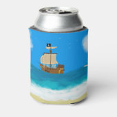 Pirate ship koelbox blikjeskoeler (Blikje Achterkant)