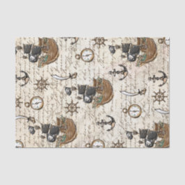  Pirate Ship Letter Nautical Decoupage Tissuepapier