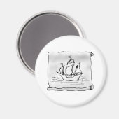 Pirate Ship. Magneet (Voorkant / Achterkant)