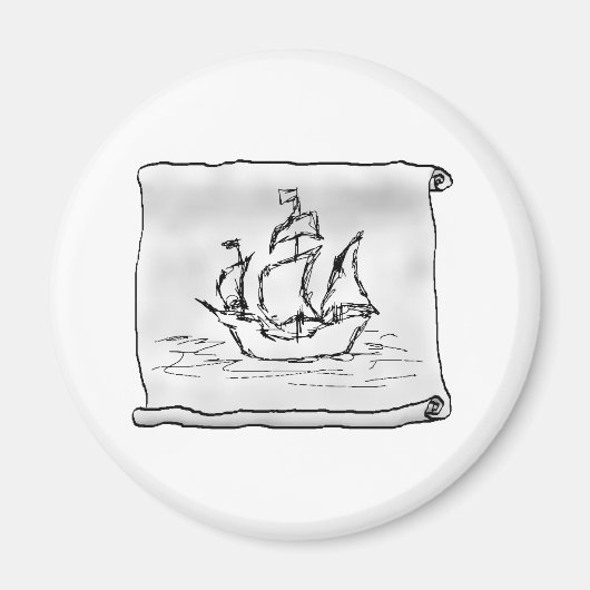 Pirate Ship. Magneet (Voorkant)