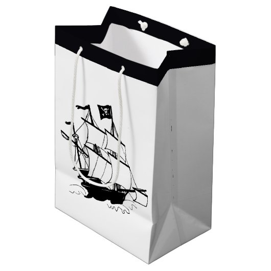 Pirate Ship Medium Cadeauzakje (Voorkant Gekanteld)