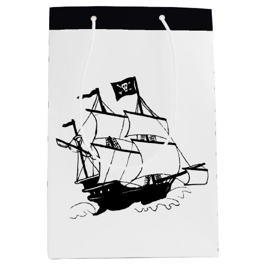Pirate Ship Medium Cadeauzakje (Voorkant)