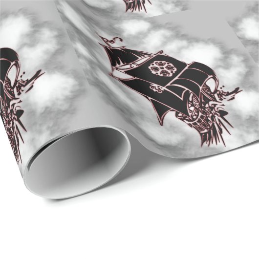 Pirate Ship Nautical Cadeaupapier (Rol Hoek)