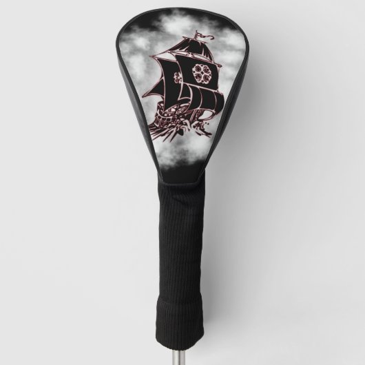 Pirate Ship Nautical Golfheadcover (Voorkant)
