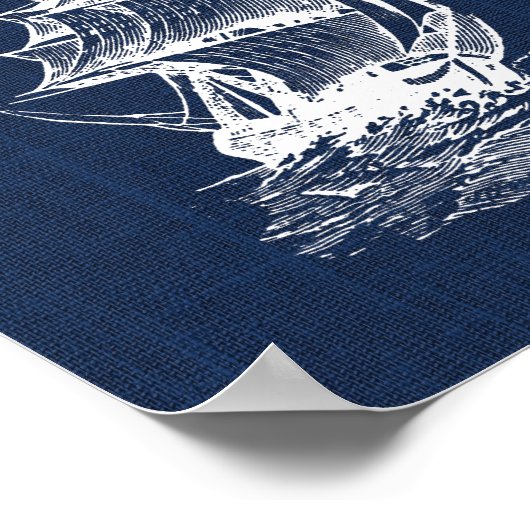 Pirate Ship Nautical Print (Hoek)