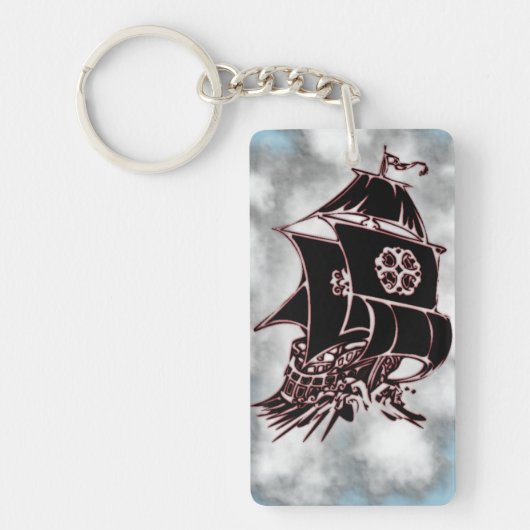 Pirate Ship Nautical Sleutelhanger (Voorkant)