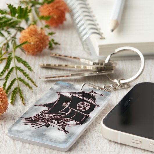 Pirate Ship Nautical Sleutelhanger (Voorkant Rechts)