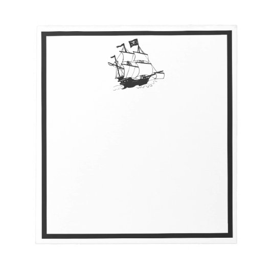 Pirate Ship Notitieblok (Voorkant)