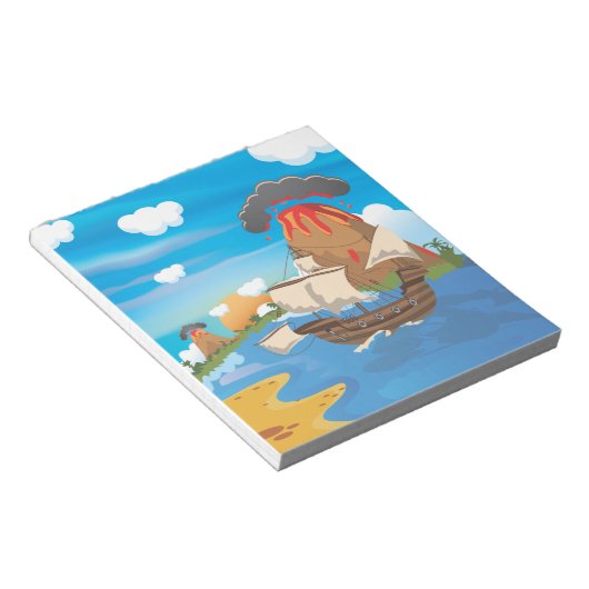 Pirate Ship Notitieblok (Schuin)