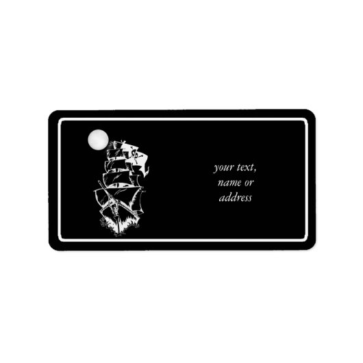 Pirate Ship on the High Zeeen Etiket (Voorkant)