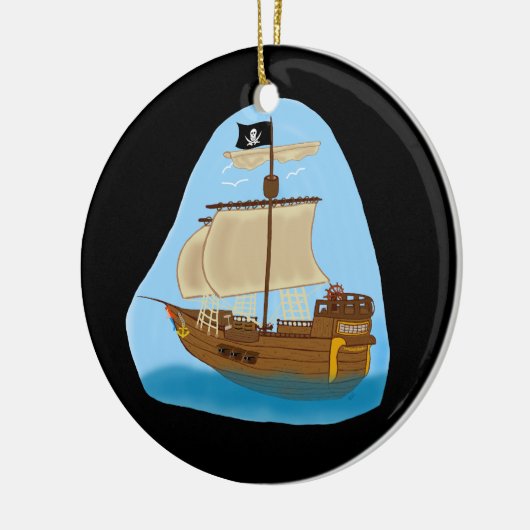 Pirate Ship Ornament (Links)