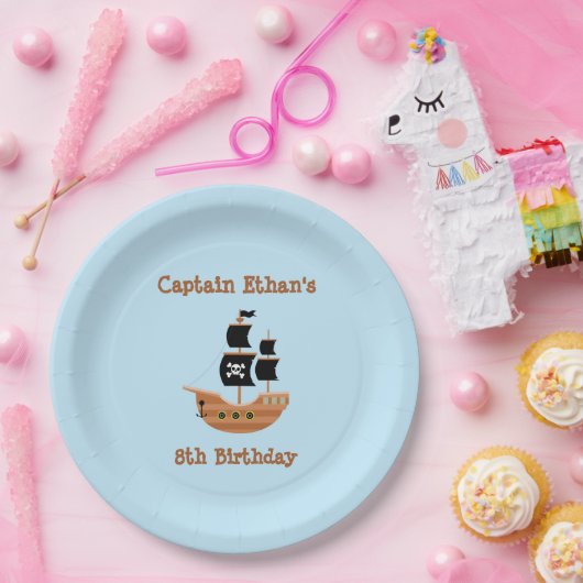 Pirate Ship Papieren Bordje (Feest)