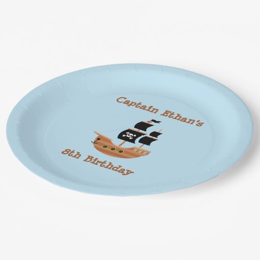 Pirate Ship Papieren Bordje (Gekanteld)