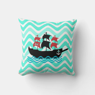 Pirate Ship Pillow Kussen