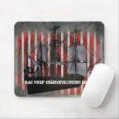 Pirate Ship Piraten Grunge Cool Muismat Mousepad (Met muis)