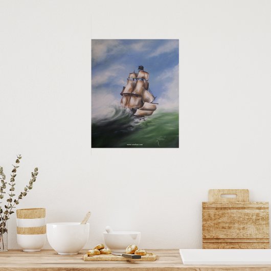 Pirate Ship Poster (Keuken)