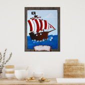 Pirate Ship Poster (Keuken)