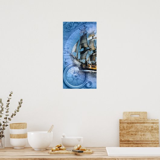 Pirate Ship Poster (Keuken)