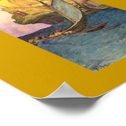 Pirate Ship Poster (Hoek)