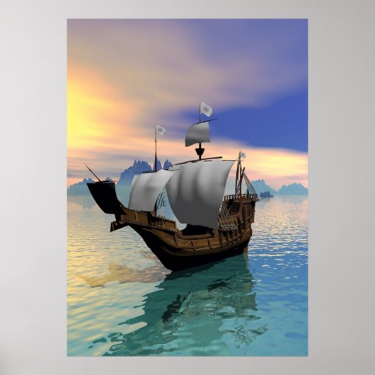 Pirate Ship Poster (Voorkant)