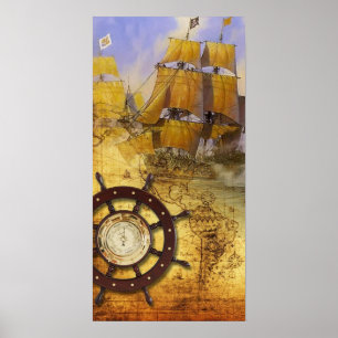 Pirate Ship Poster