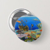 Pirate Ship Ronde Button 5,7 Cm (Voorkant /achterkant)