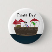 Pirate Ship Ronde Button 5,7 Cm (Voorkant)