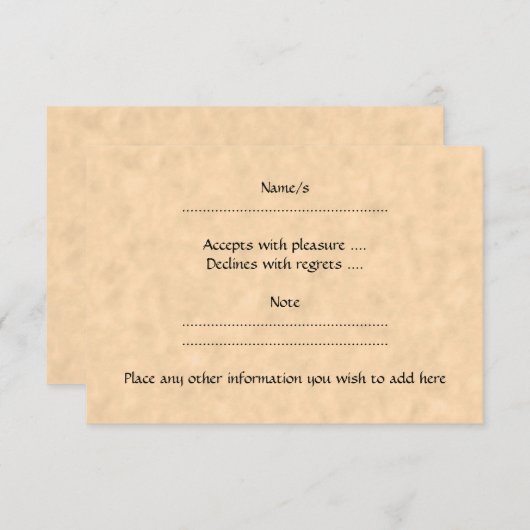 Pirate Ship. RSVP Kaartje (Voorkant / Achterkant)