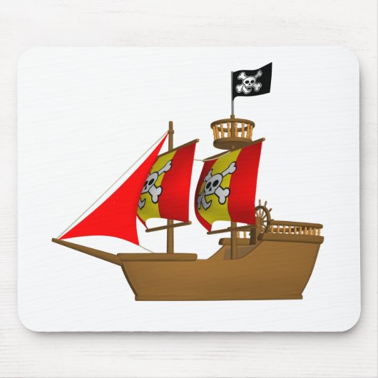 Pirate Ship Sail Zee Ocean Boat Muismat (Voorkant)